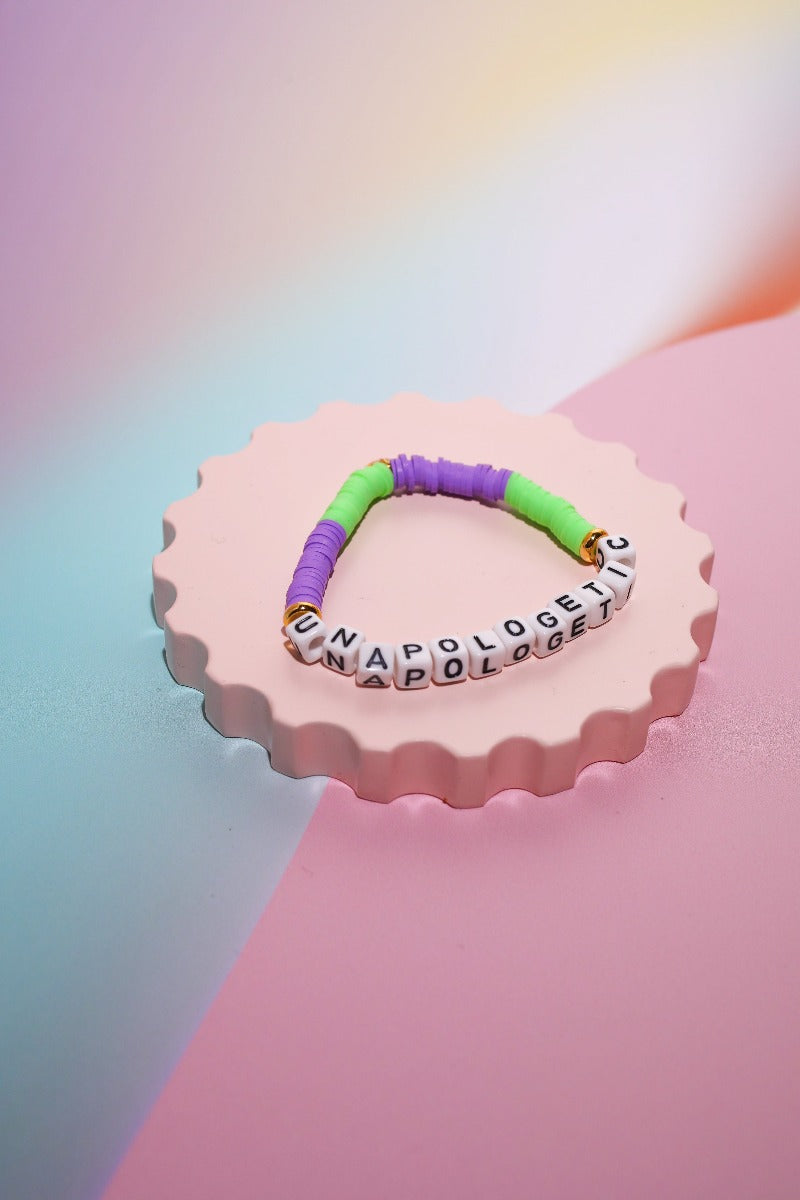 Unapologetic Inspirational Beaded Bracelet