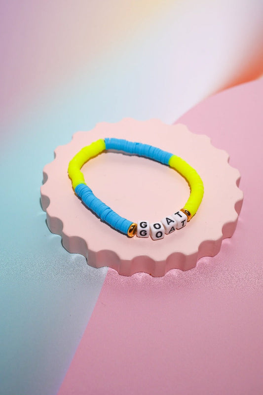 GOAT Inspirational Beaded Bracelet