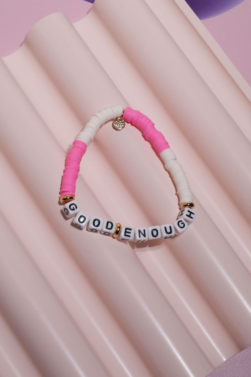 Good Enough Inspirational Beaded Bracelet