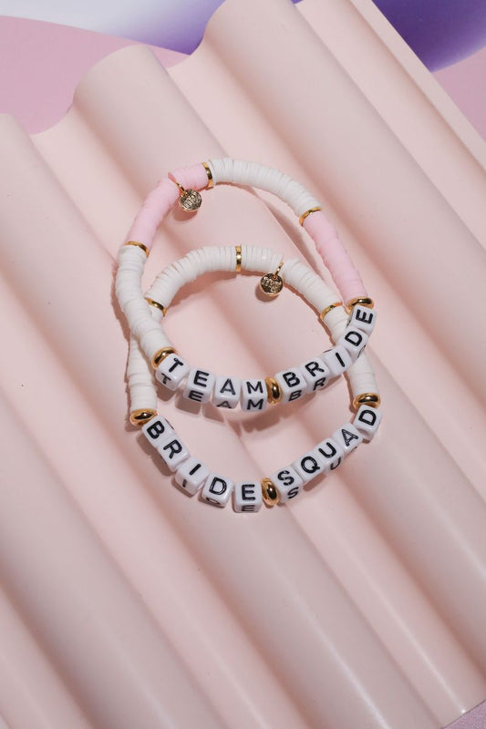 Bride Squad Inspirational Beaded Bracelet