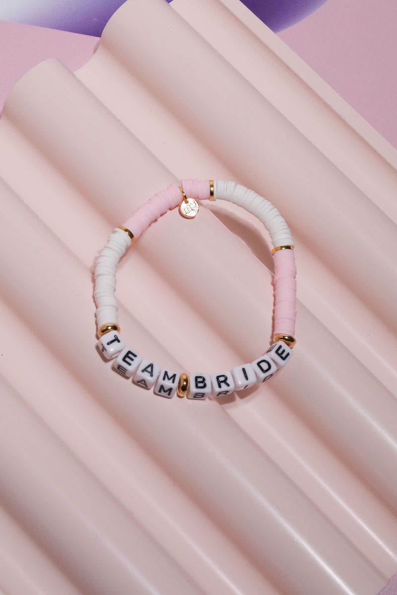 Team Bride Inspirational Beaded Bracelet