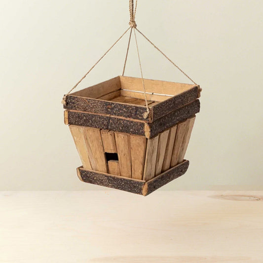 Trapezoid Planter-Birdhouse - Rustic Decor | LIKHA