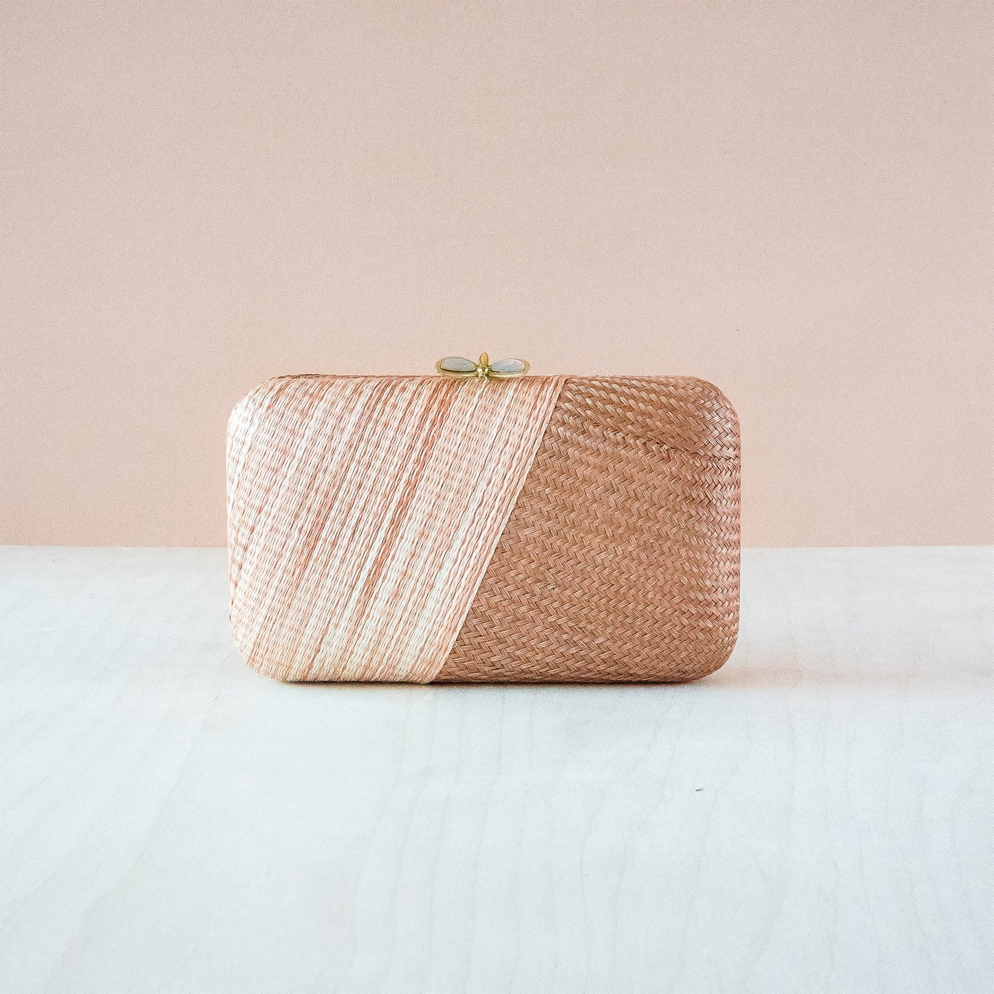 Coral Kimono Clutch Bag - Straw Purse | LIKHA