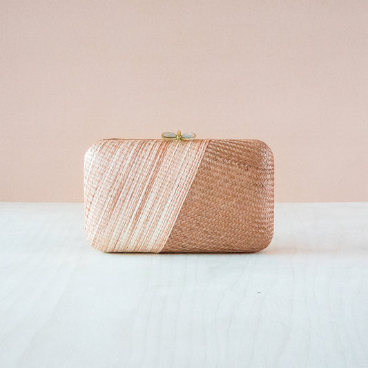 Coral Kimono Clutch Bag - Straw Purse | LIKHA