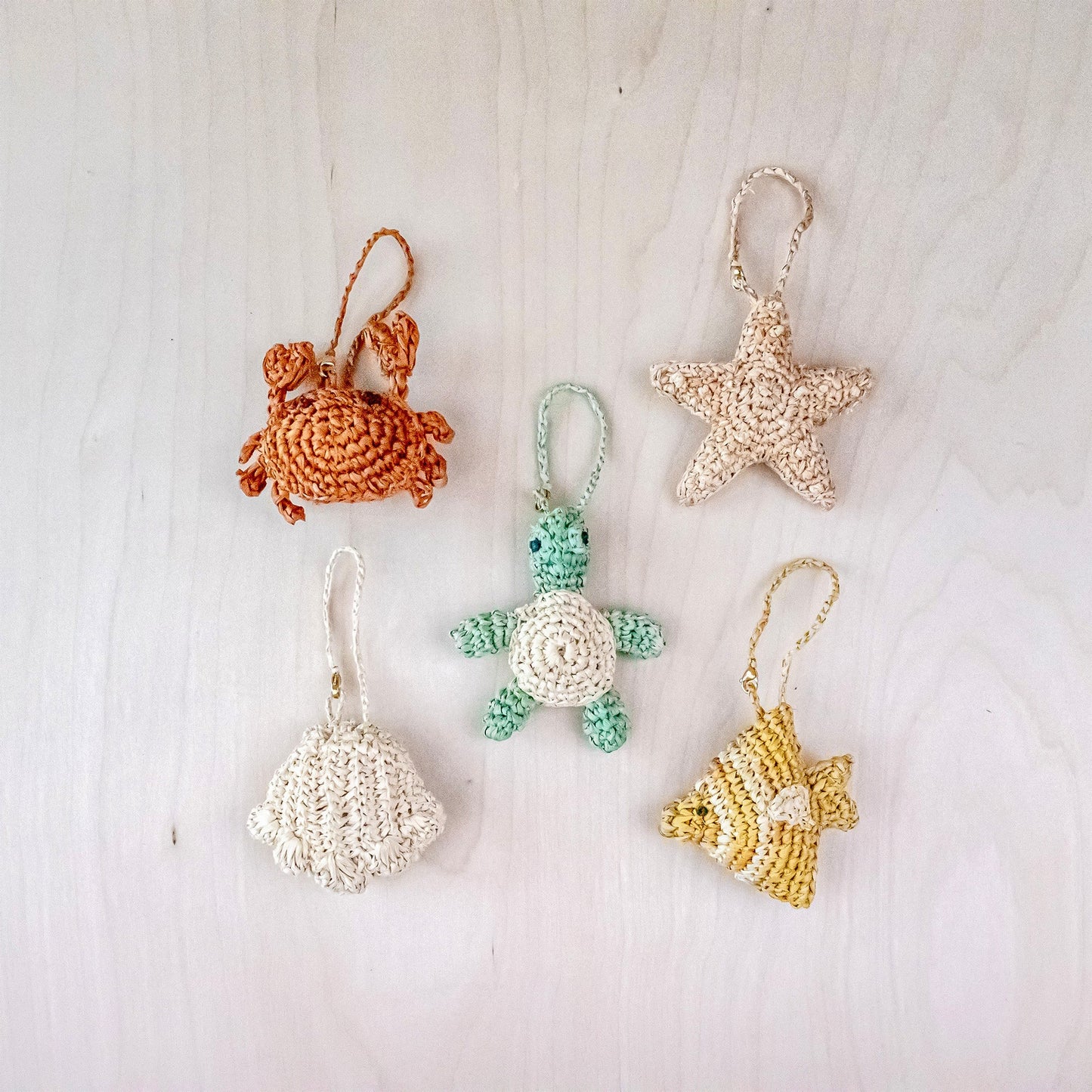 Fish Bag Charm - Raffia Bag Accessories | LIKHA