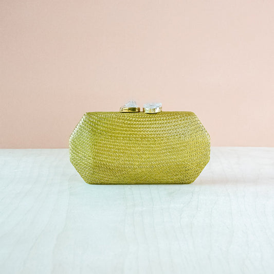 Matcha Clutch Purse - Straw Clutch | LIKHA