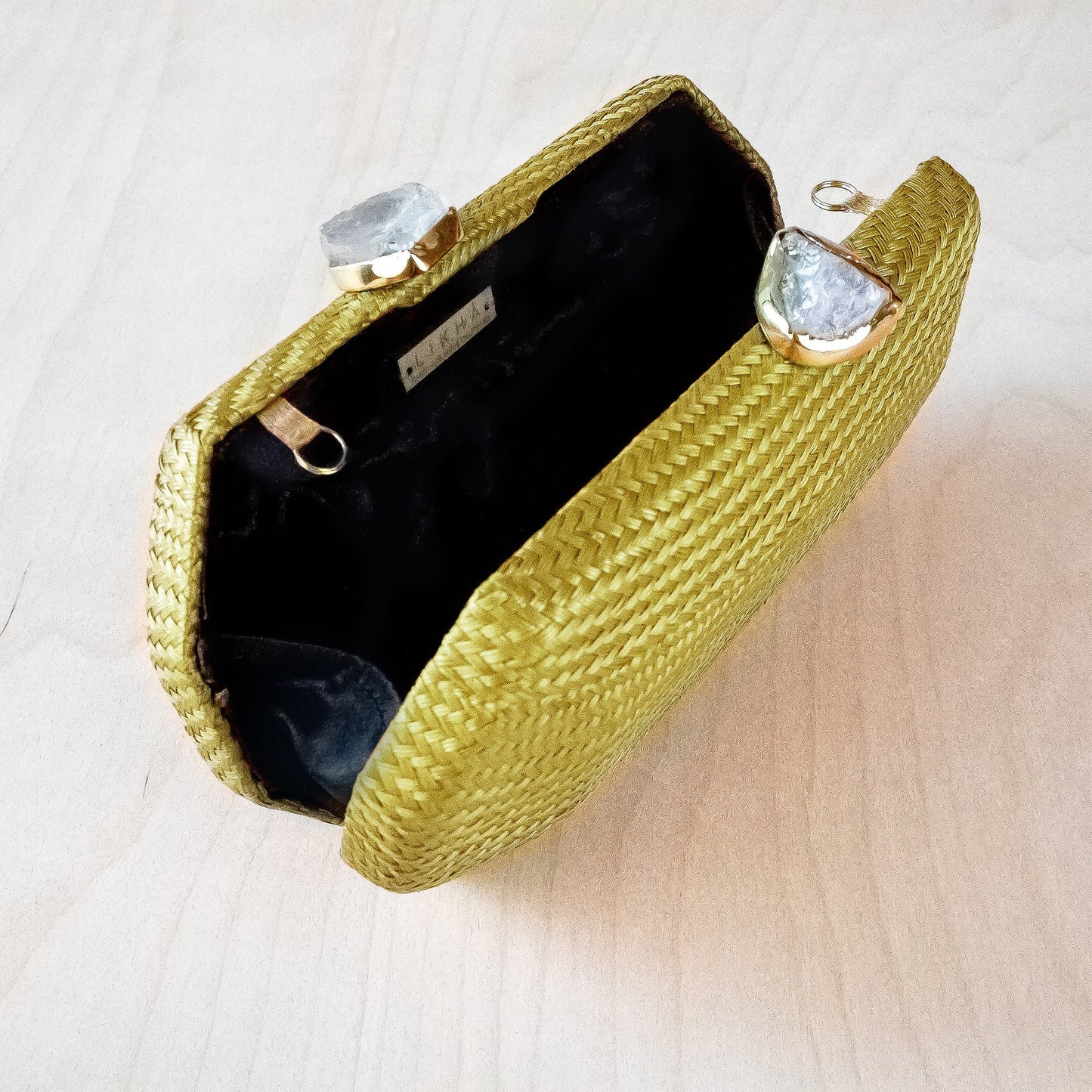Matcha Clutch Purse - Straw Clutch | LIKHA