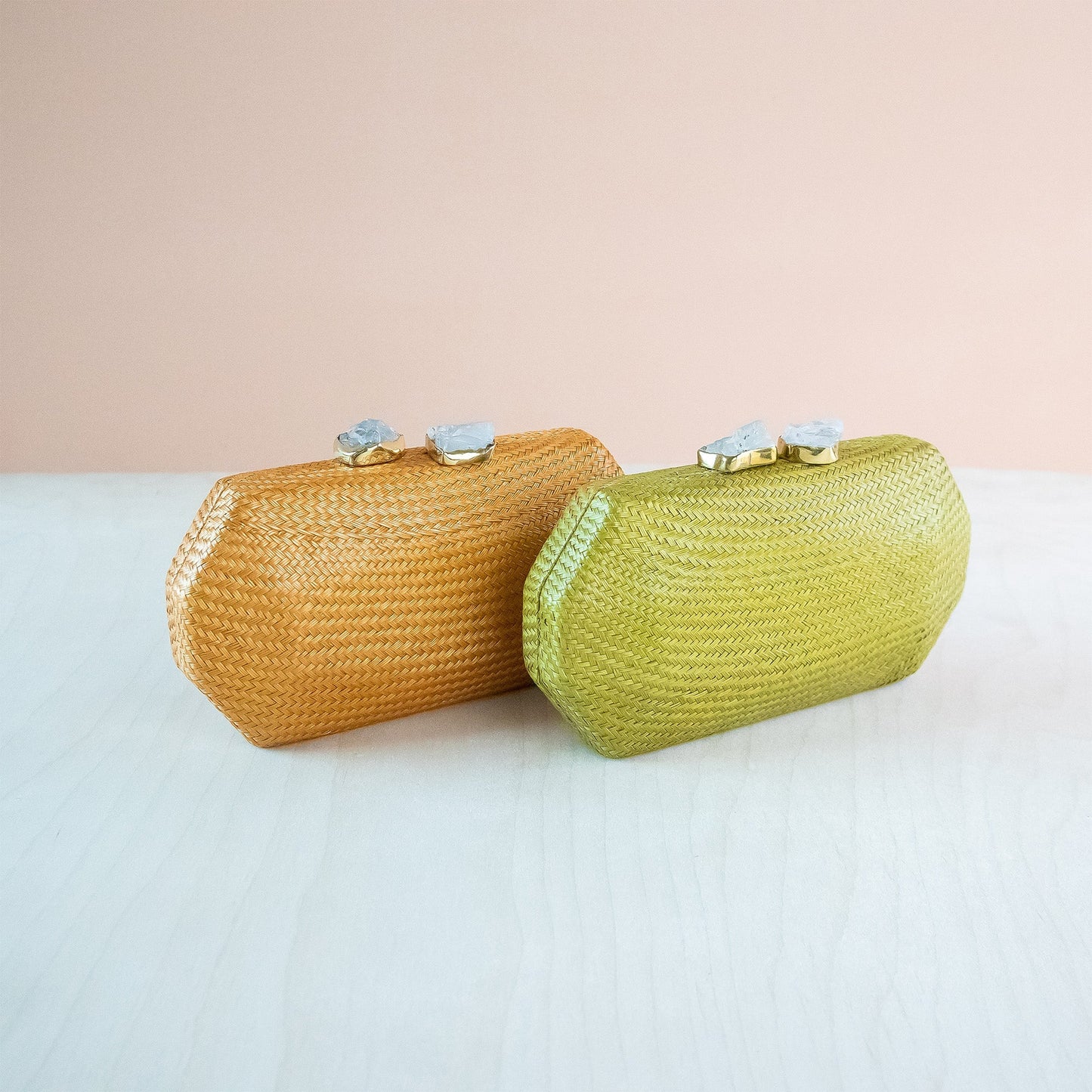 Matcha Clutch Purse - Straw Clutch | LIKHA
