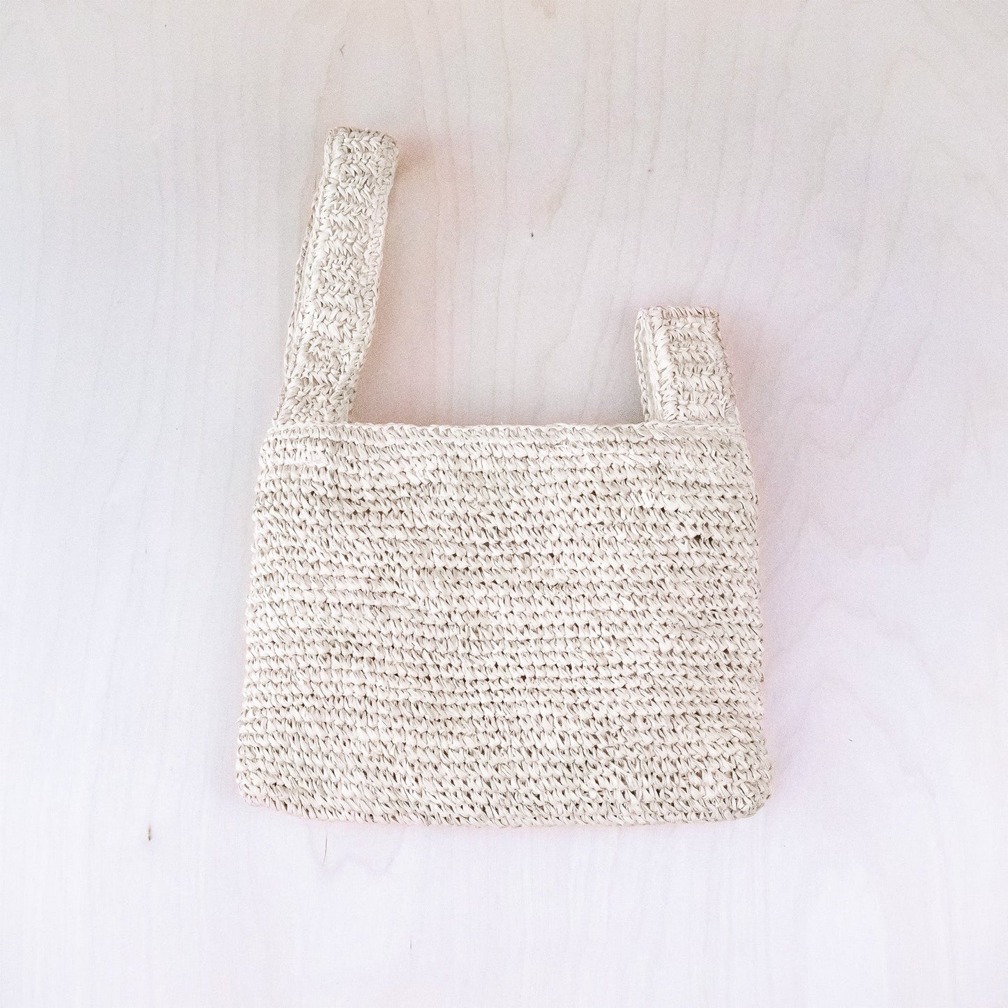 Natural Crochet Japanese Knot Bag - Wrist Bag | LIKHA