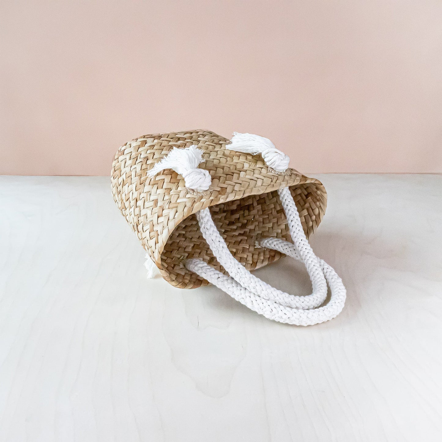 Oat Small Classic Market Tote with Braided Handles - Straw Tote Bags | LIKHA
