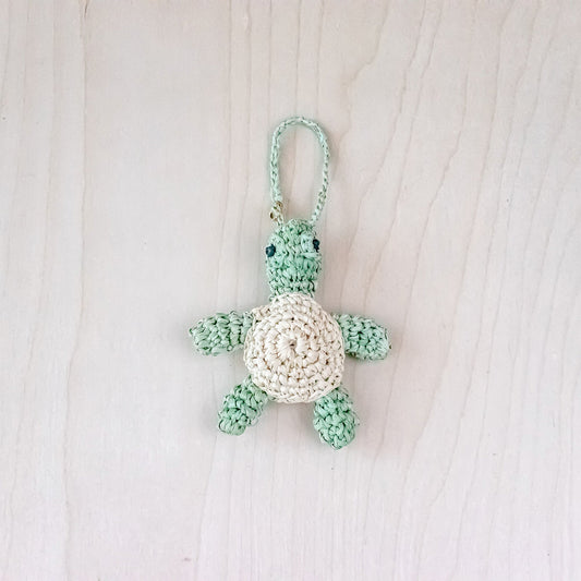 Turtle Bag Charm - Crochet Animal Keychains | LIKHA