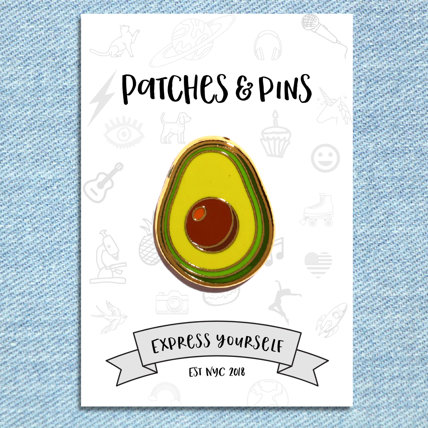 Avocado Enamel Pin