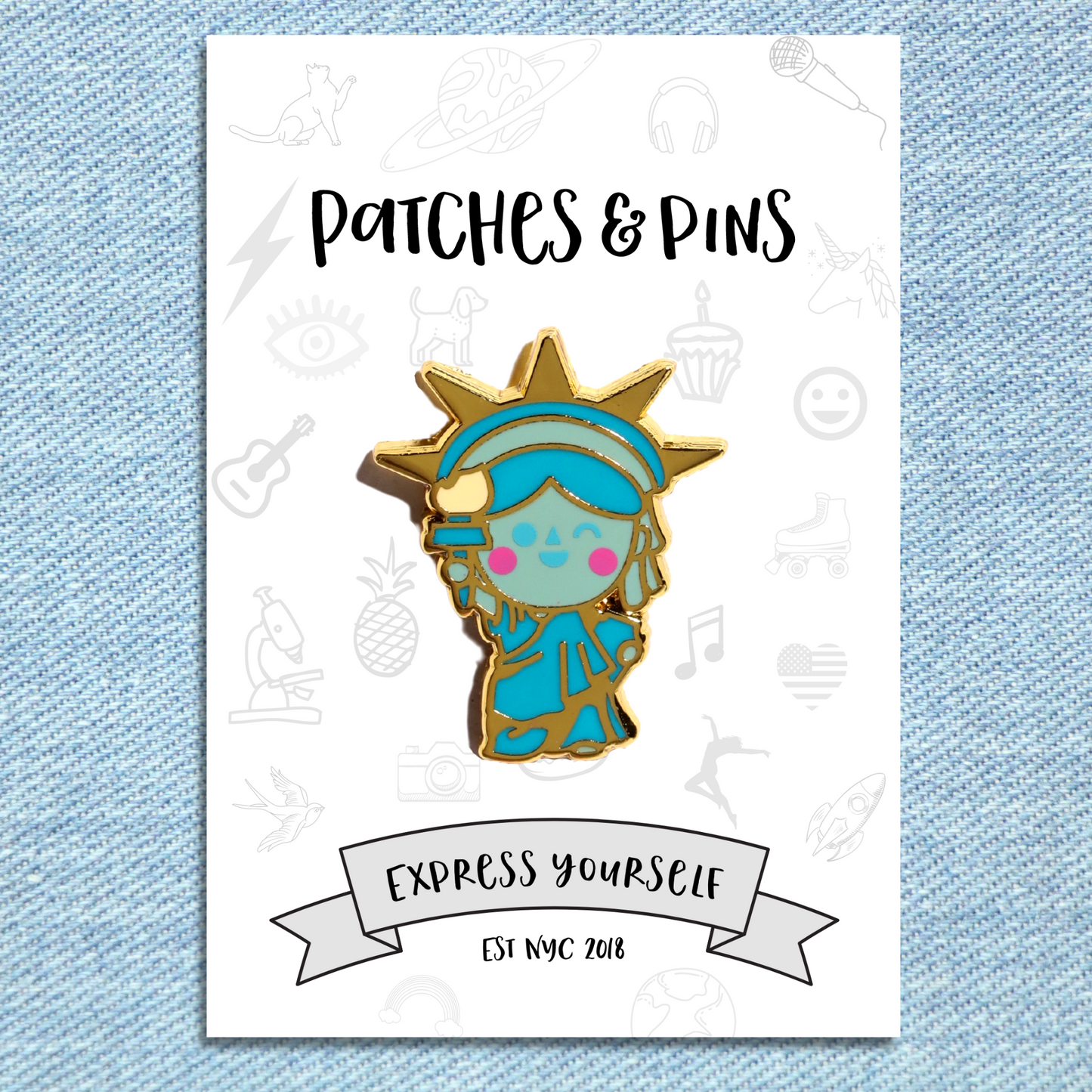 Liberty Statue Enamel Pin
