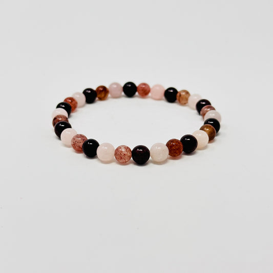 heart chakra gemstone bracelet