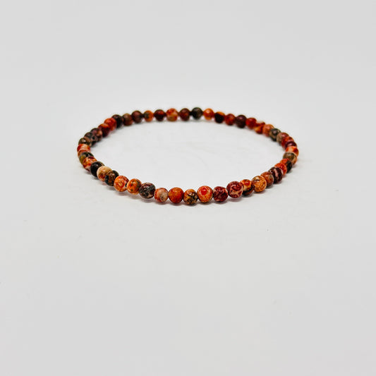 red leopard jasper bracelet
