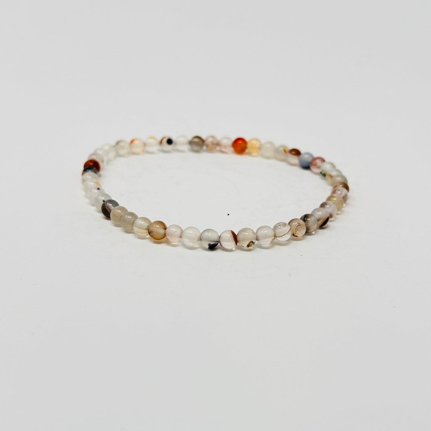 black and white agate gemstone bracelet