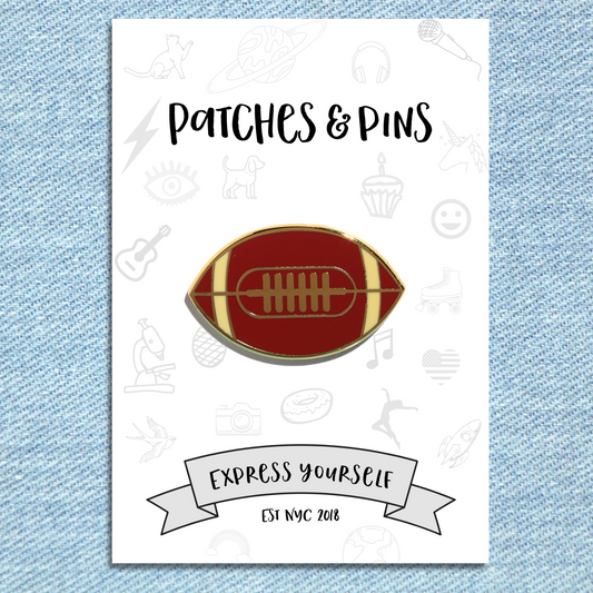 Football Enamel Pin