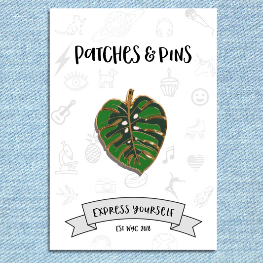 Monstera Enamel Pin