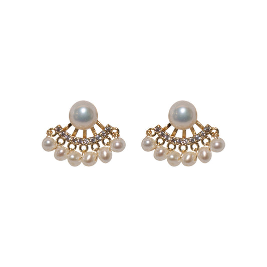 Princess Jacket Pearl Studs