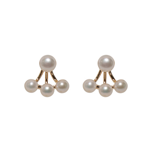 Starry Tri-Pearl Studs