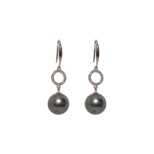 Silver Moonlit Tahitian Treasures Earrings