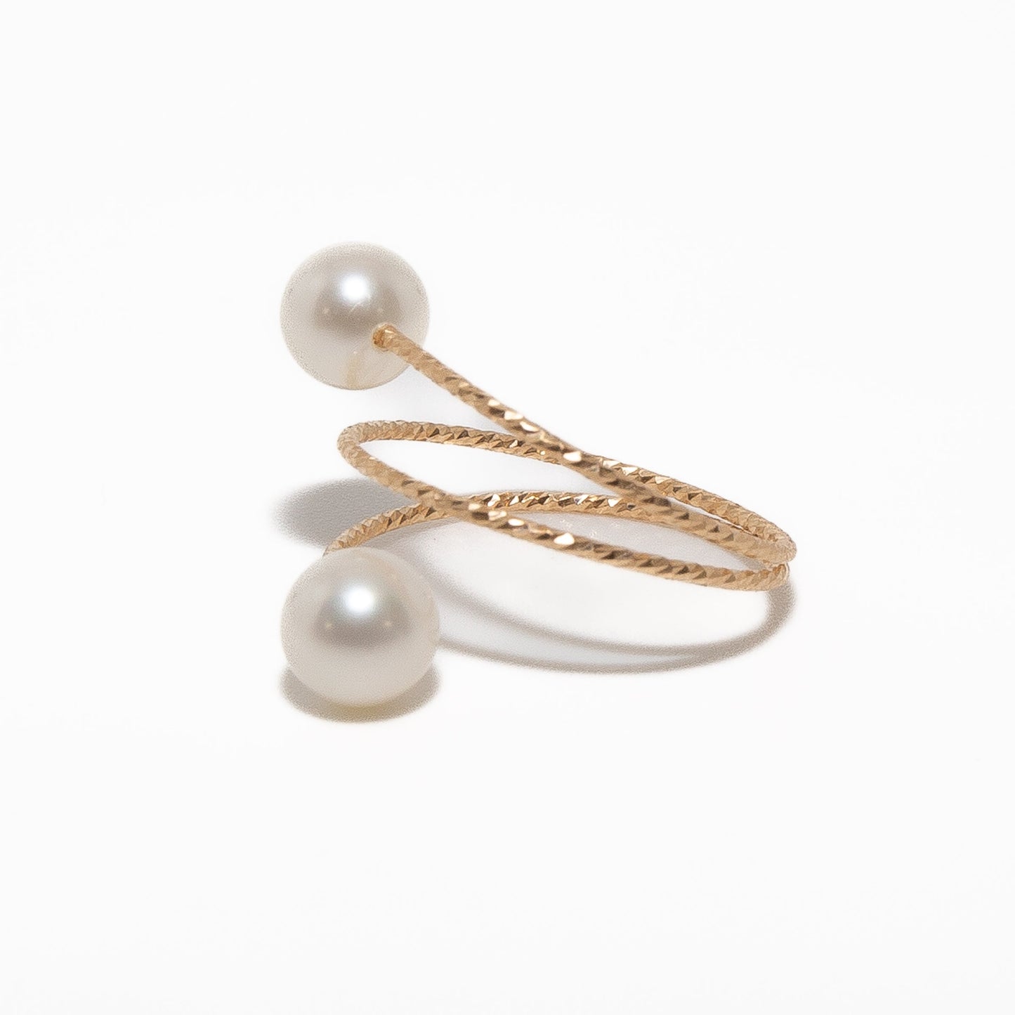 Golden Coil Harmony Ring