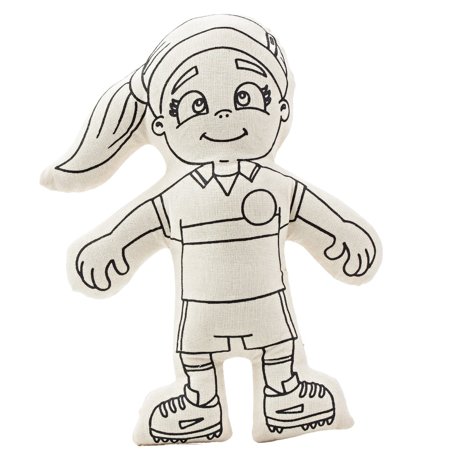 Soccer Girl with Ponytail