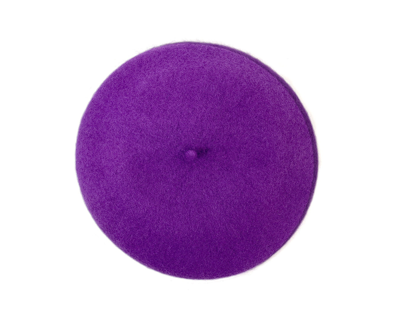 Wool Beret in Purple