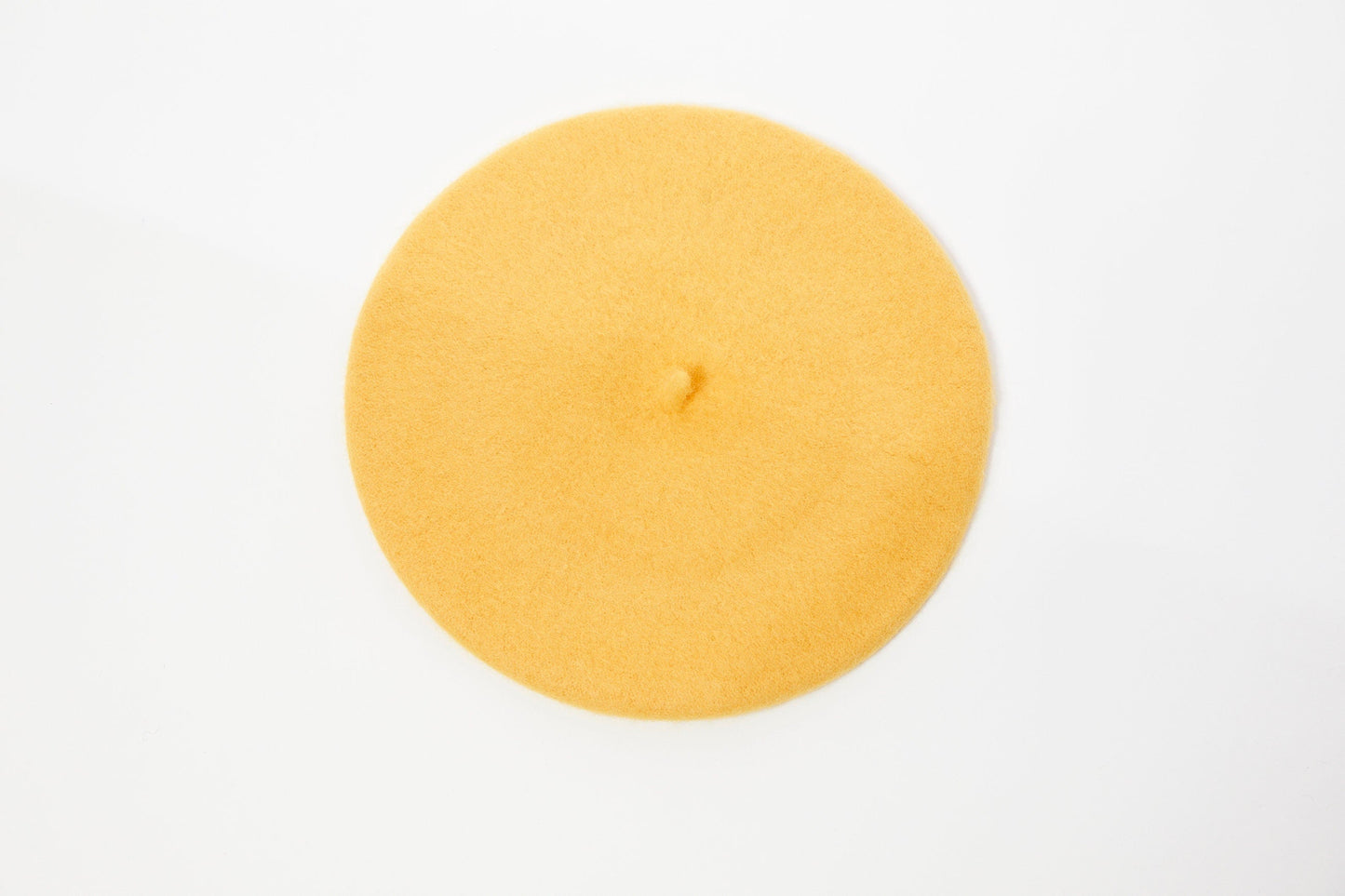 Wool Beret in Yellow