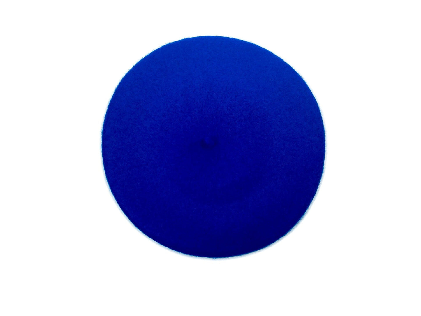 Wool Beret in Cobalt Blue