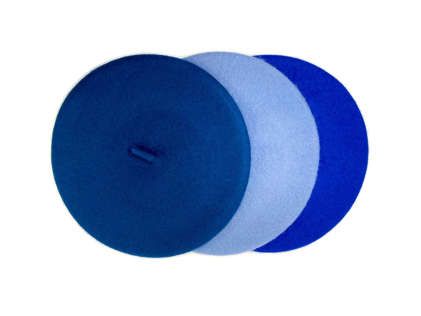 Wool Beret in Cobalt Blue