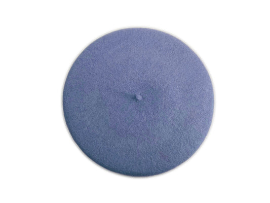 Wool Beret in Periwinkle