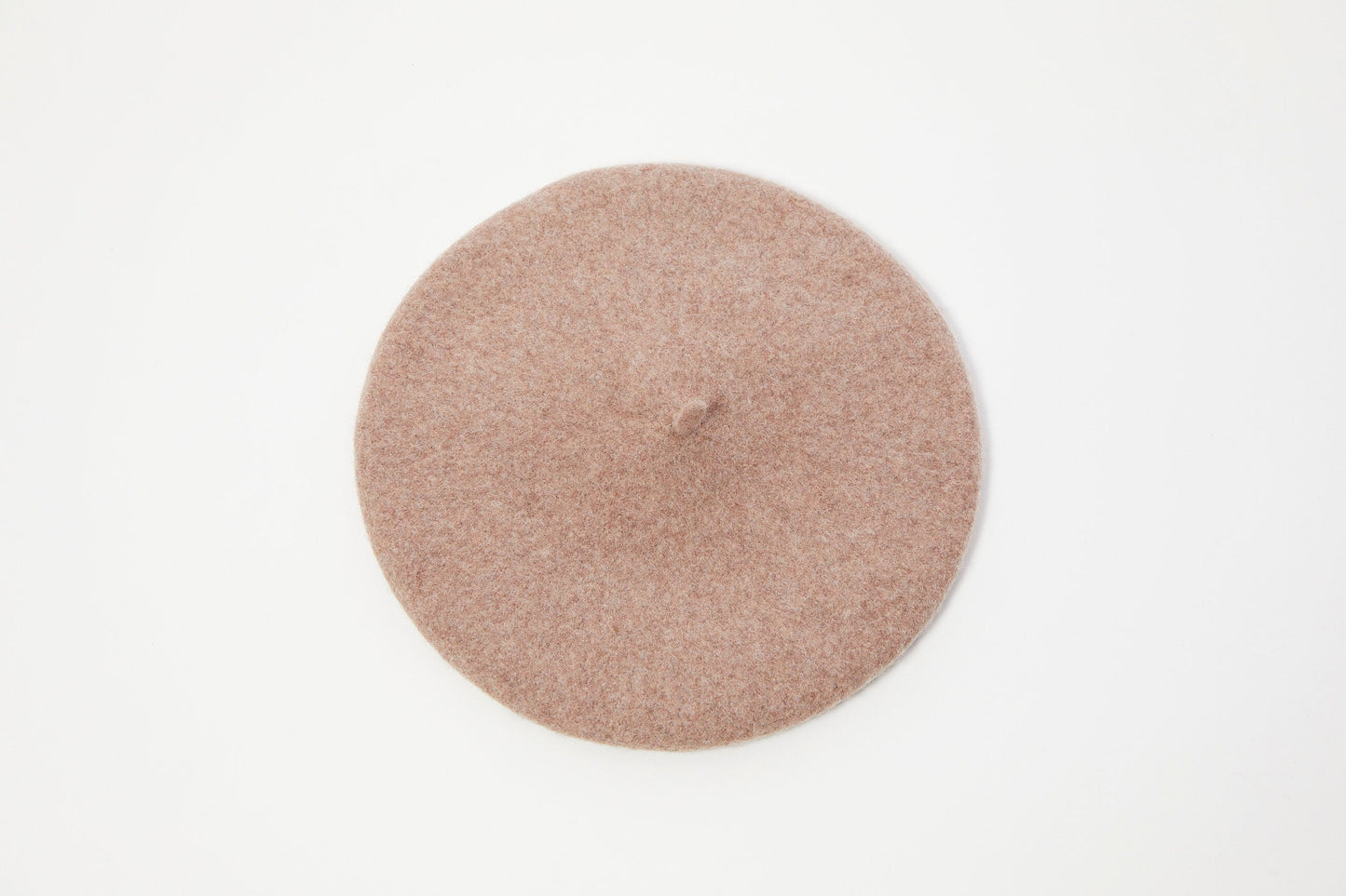 Wool Beret in Beige