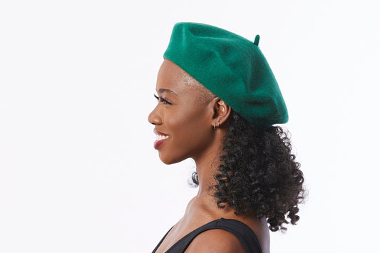Wool Beret in Green