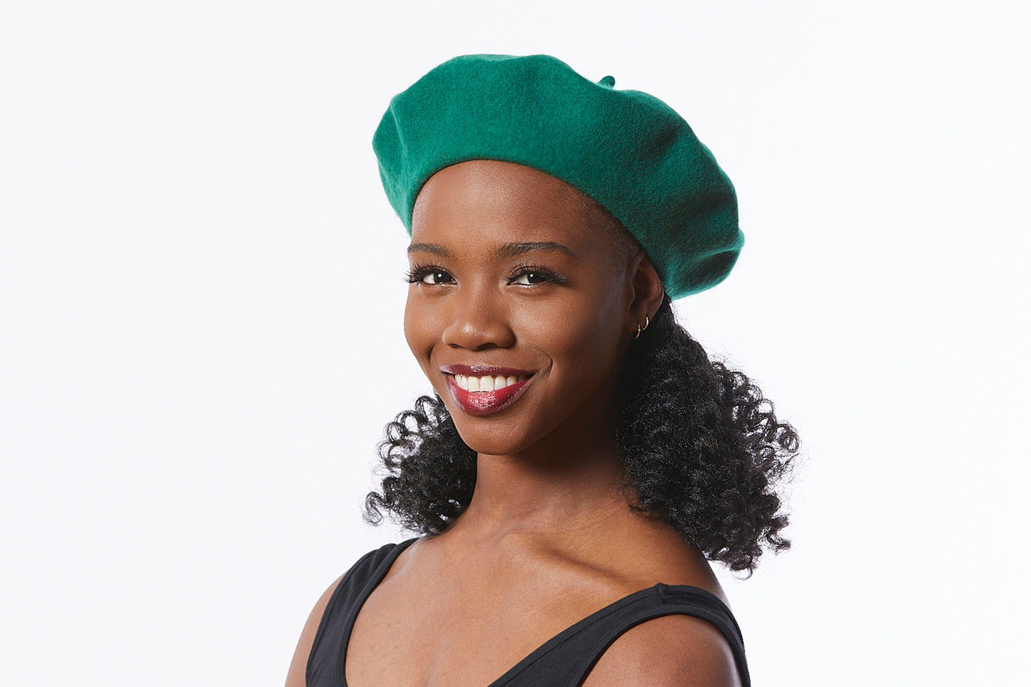 Wool Beret in Green