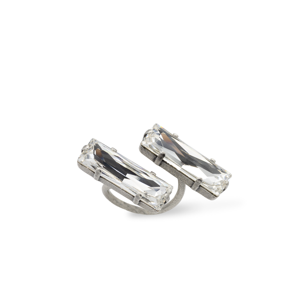Baguette Crystal Open RIng
