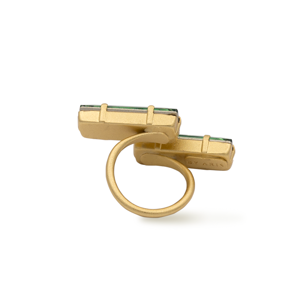 Baguette Crystal Open RIng