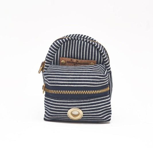 Navy Denim Stripe Backpack