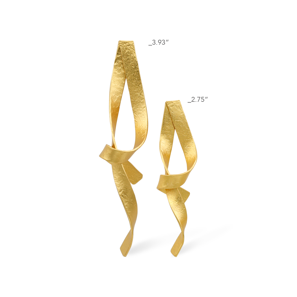 Ribbon Post Earrings