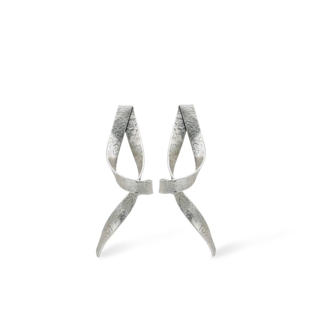 Ribbon Post Earrings