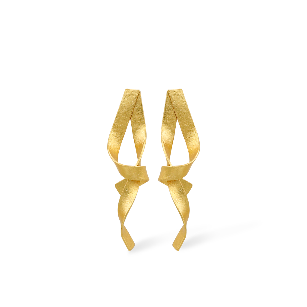 Ribbon Post Earrings
