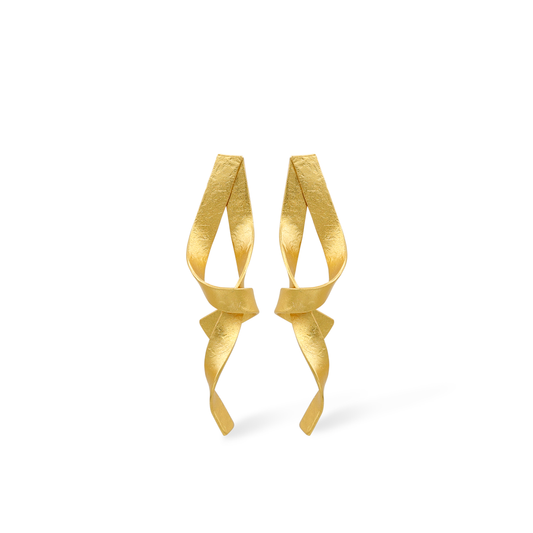 Ribbon Post Earrings