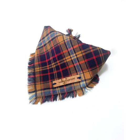 Navy Heritage Plaid Bandana