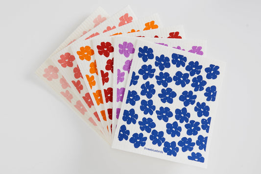 Poppies Bundle (6 Swedish Dishcloths)