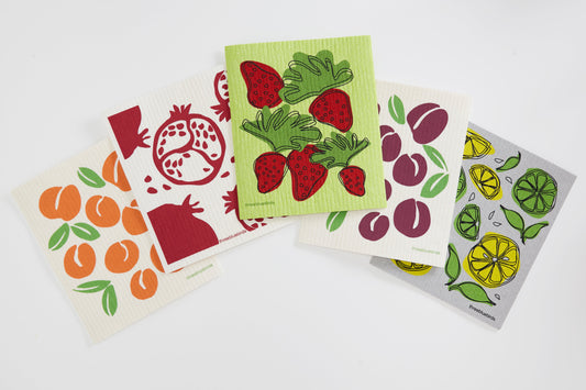 Tutti Fruiti Bundle (5 Swedish Dishcloths)