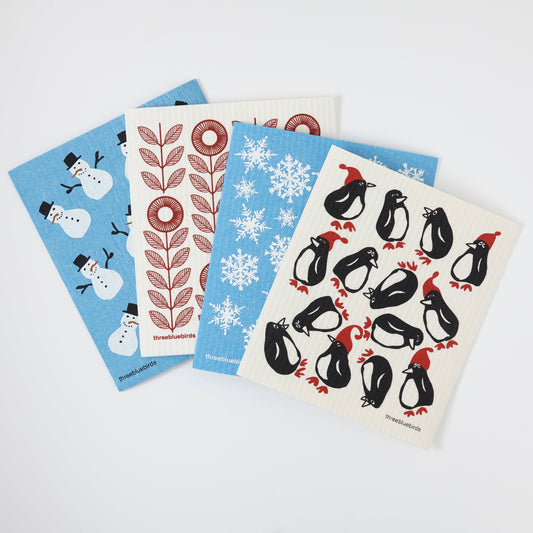 Holiday Fun Bundle (4 Swedish Dishcloths)