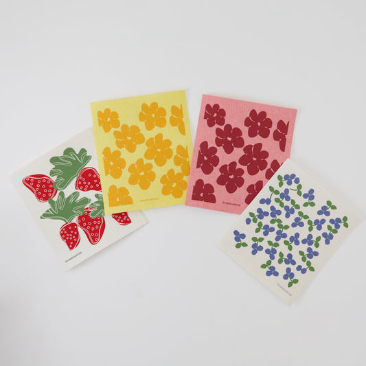 Sweet Summertime Bundle (4 Swedish Dishcloths)