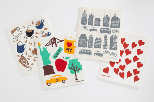 City Vibes Bundle (4 Swedish Dishcloths)
