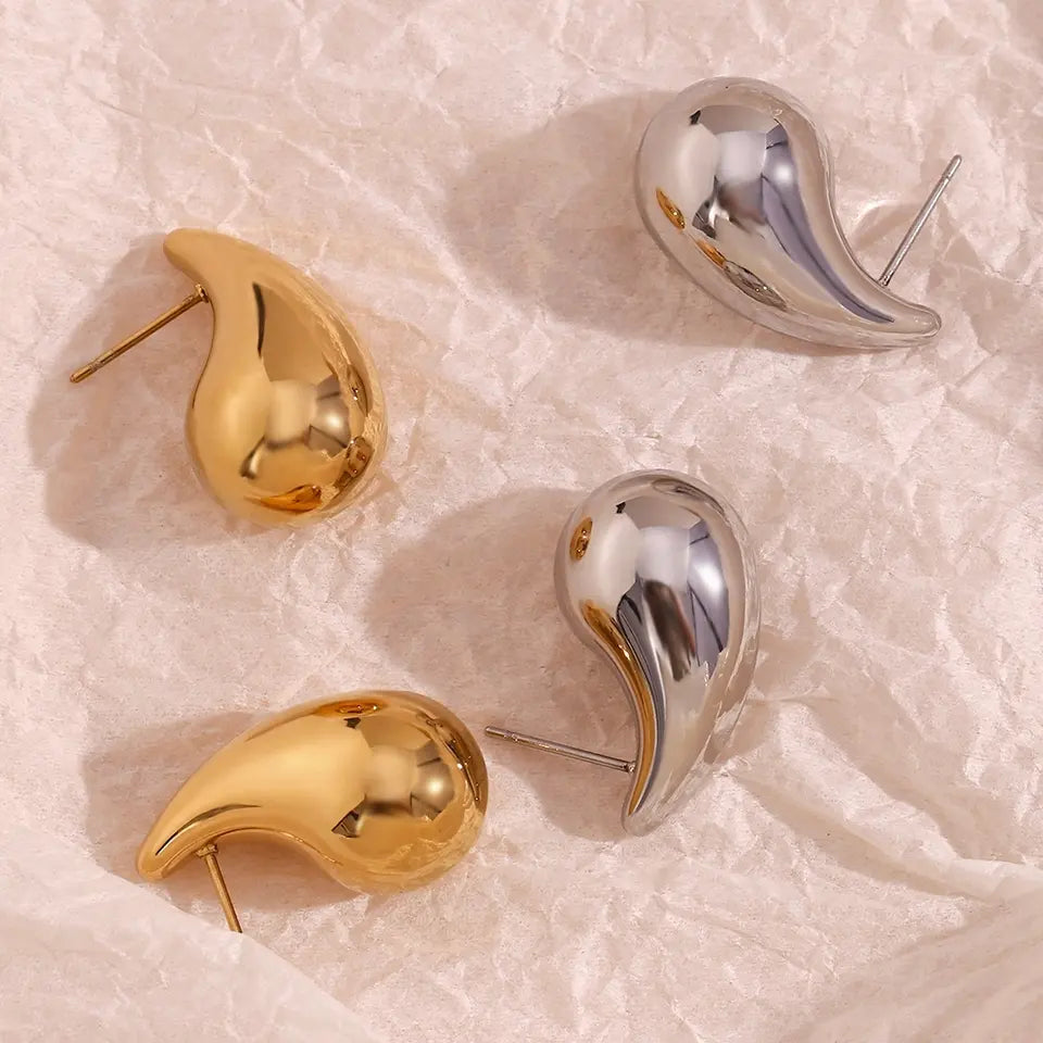 Paula Earrings - Water Drop Stud Earrings.