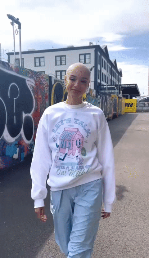 Let's Talk Over a Glass of Oatmilk Sweatshirt